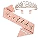 39th Birthday Sash and Tiara for Woman, Rose Gold Birthday Sash Crown 39 & Fabulous Sash and Tiara for Woman, 39th Birthday Gifts for Happy 39th Birthday Party Favor Supplies