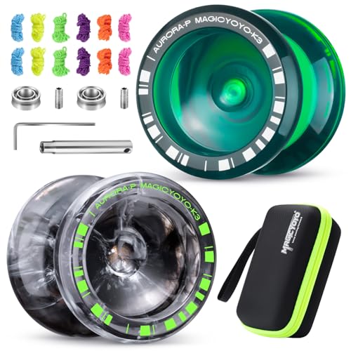 MAGICYOYO K3 Aurora-P Yoyo 2-Pack Set for Kids, Beginners & Adults