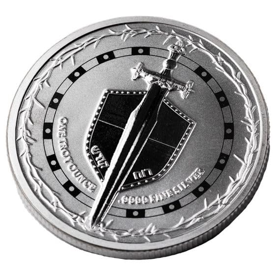 Sword of Truth 2023 Silver Coin 1oz Fine Silver 999 Silver Coins