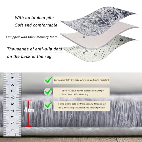 Tapis Salon Shaggy Lavable Idéal pour un Entretien Sans Effort - 7