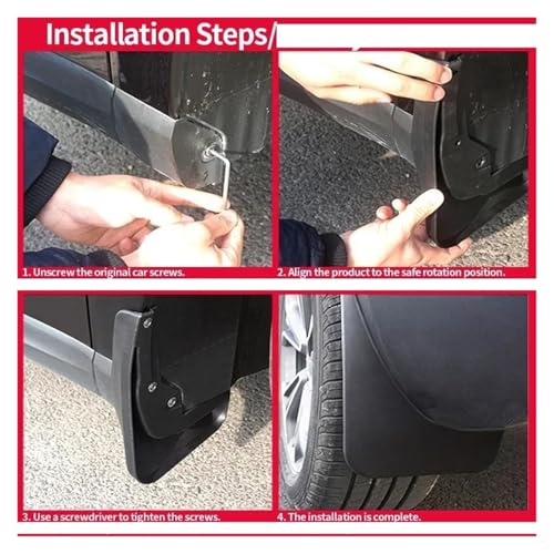 Guardabarros flaps barro salpicaderas para coche Aiways U5 de 2019 a 2022 5