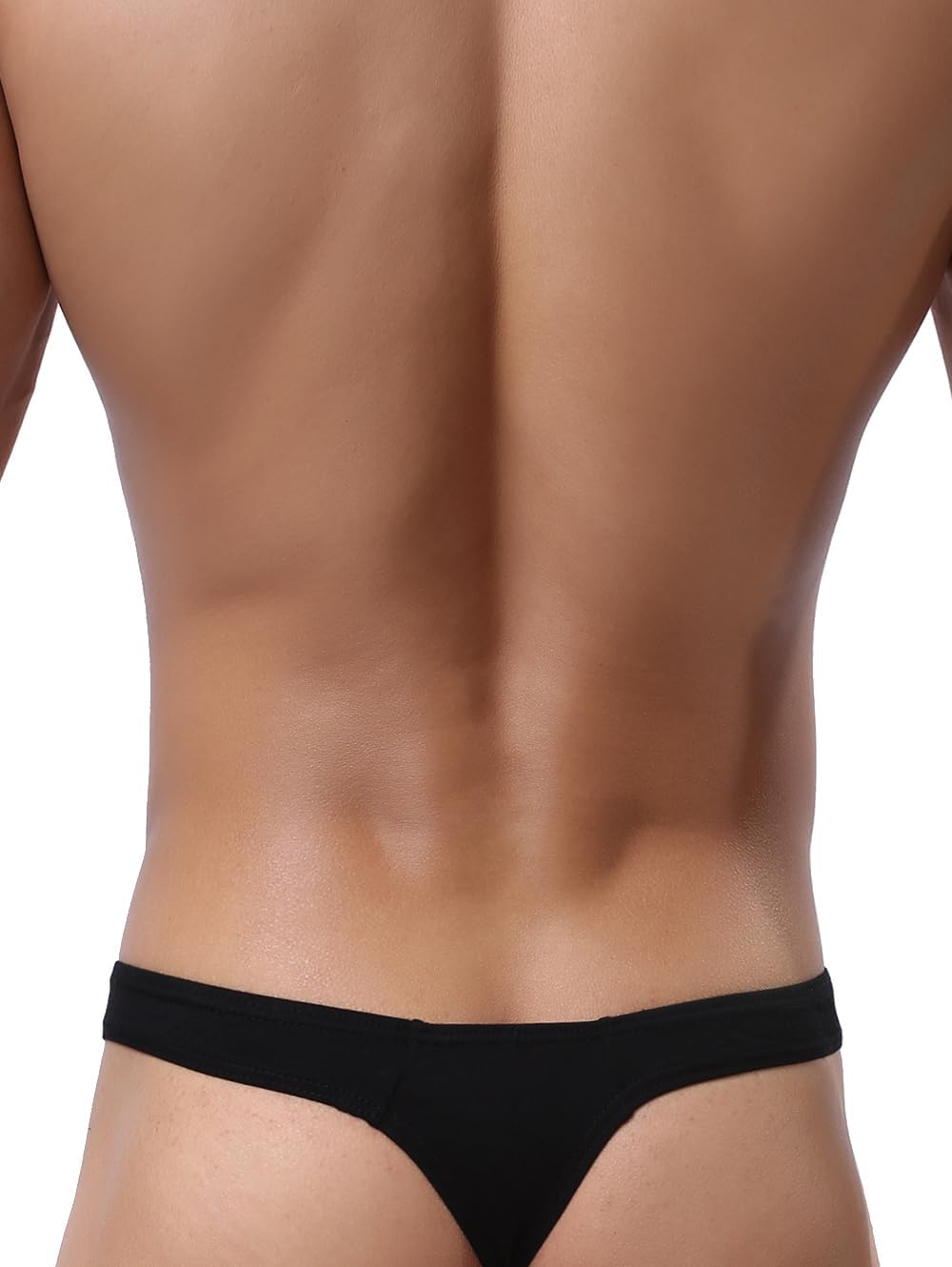 iKingsky Men's Everyday Basic Modal Thong Underwear Sexy No Show T-back Under Panties - Image 4