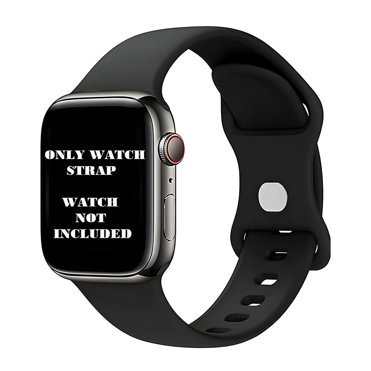 KACA Double Loop Silicone Smart Watch Band Strap for iWatch Series SE 8 7 6 5 4 3 2 1 Compatible with Apple Watch Ultra Band 49mm 45mm 44mm 42mm 41mm 40mm 38mm