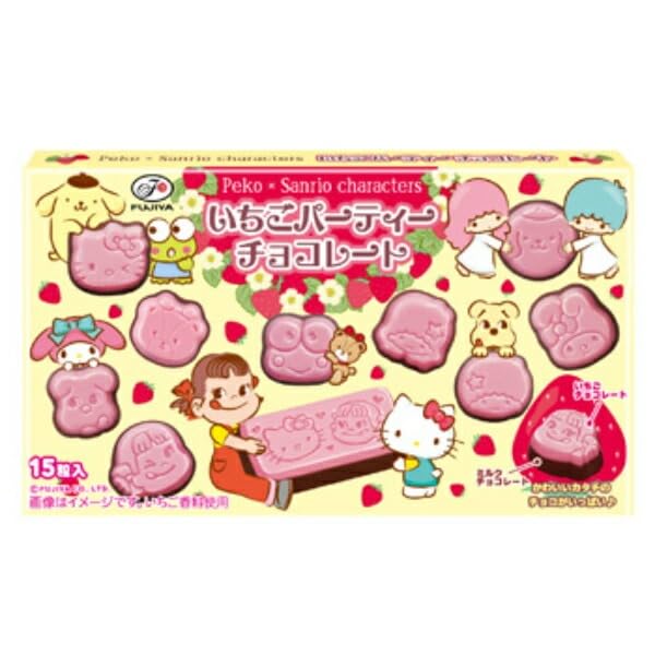 いちごパーティチョコレート Amazon | 不二家 ペコ×サンリオ いちごパーティーチョコレート15粒×40