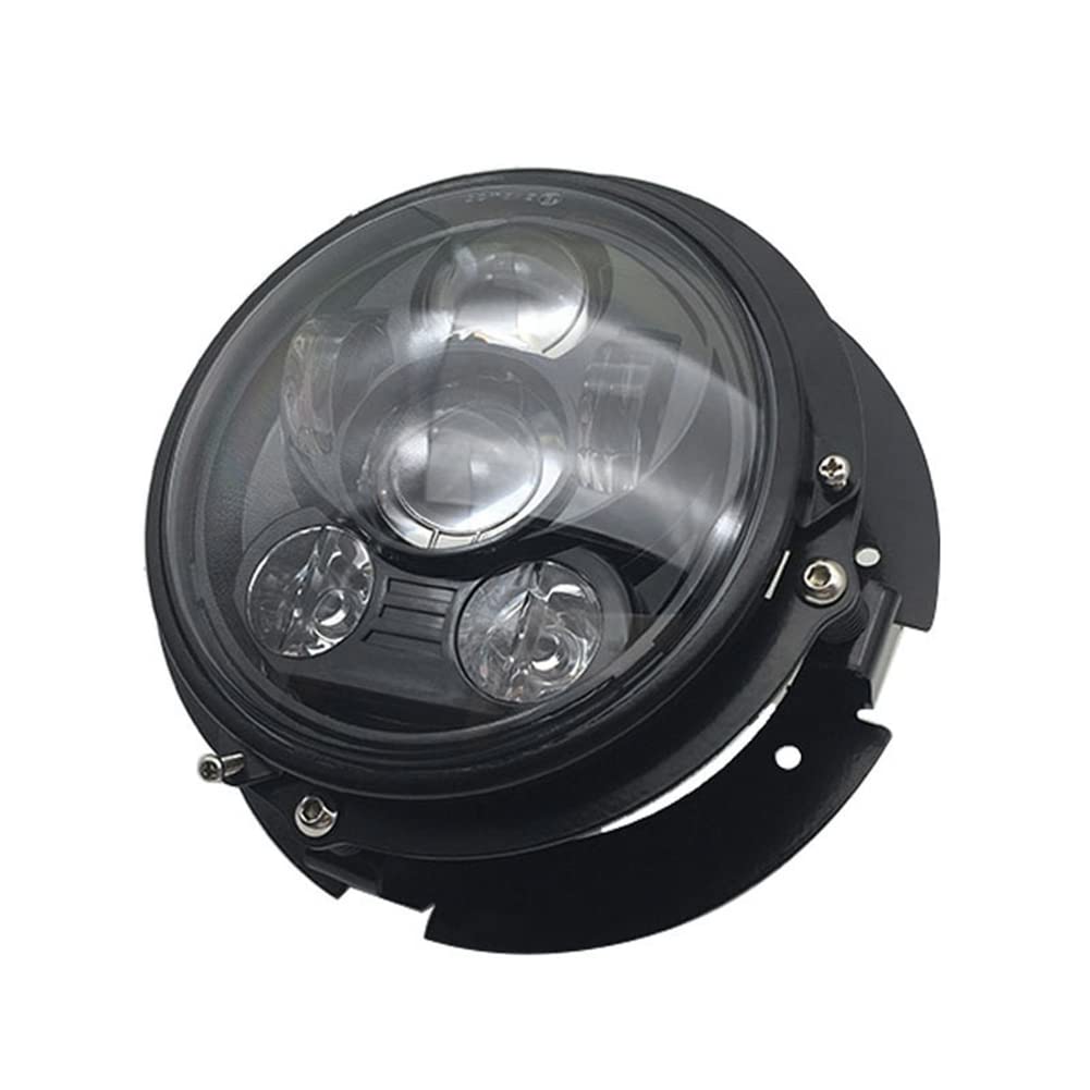 Support Phare Moto FUWIND 5.75 Pouces Noir - Pour Touring Softail, Anti-Vibrations