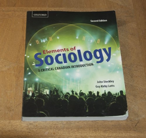 Elements of Sociology: A Critical Canadian Introduction