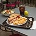 Carlisle FoodService Products Cafe Food Tray, Plastic Cafeteria Tray for Schools, Dining Halls, and Restaurants, Polypropylene, 10 x 14 Inches, Chocolate