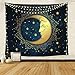 IMANDALE Moon Tapestry Blue Witchy Tapestry Wall Hanging 51x59 Inch Aesthetic Wall Decor for Bedroom Celestial Blue Witch Zodiac Wall Blanket Hanging for Home, Room Decor…