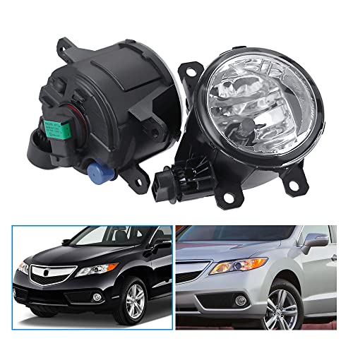 Fog Lights with H11 Clear Bulbs Compatible With Honda TSX RDX TL CR-V Pilot 2011-2015 Acura - Image 5