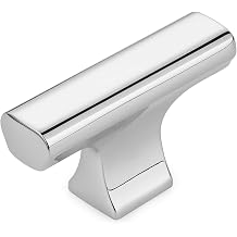 KOOFIZO 10-Pack Cabinet Knob - Chrome Pull Handle 50mm / 2 Inch, K20 Solid Hardware for Kitchen Cupboard Door, Bedroom Dresser Drawer, Bathroom Wardrobe