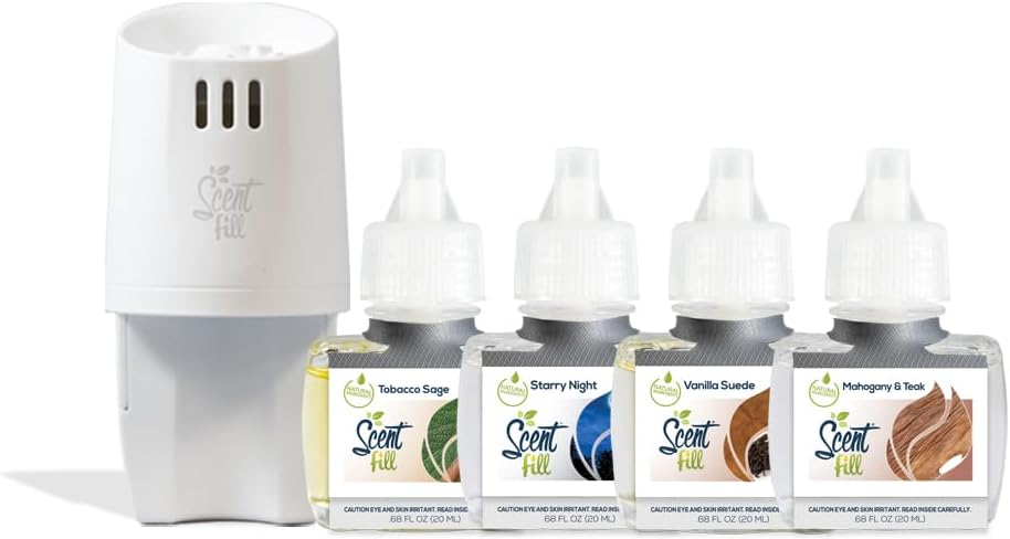 Kit Scent Fill Masculino 4 Recargas y 1 Difusor