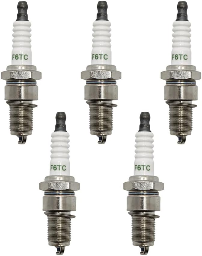 5 PCS Motorcycle F6TC Spark Plug Fit For 168 Engine Chainsaw Lawnmower Engine Engine