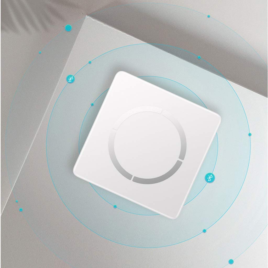 Body Fat Scale, Smart BMI Bathroom Weight Composition Monitor Analyzer with Smartphone App for, Water, BMR, Muscle Mass - White image 3