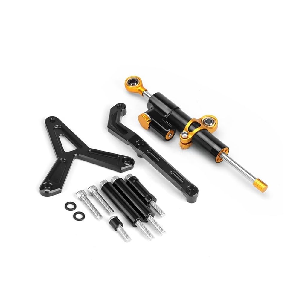X Psblty Set 2 Stabilizer Level Damping Motorcycle Steering Damper Stabilizer And Bracket Mount Kit For For Tracer 9 Tracer9 For Tracer 9 Tracer9 Gt 2021 2022 2023(Set 2)