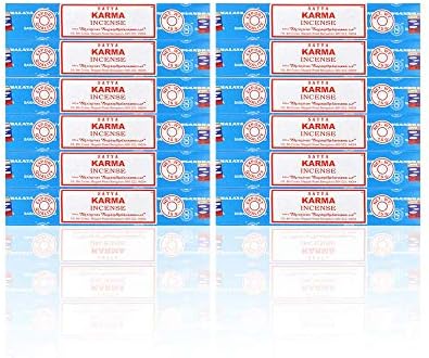 Satya Incense Sticks Karma Incense Sticks 12 Count 180 Grams Box