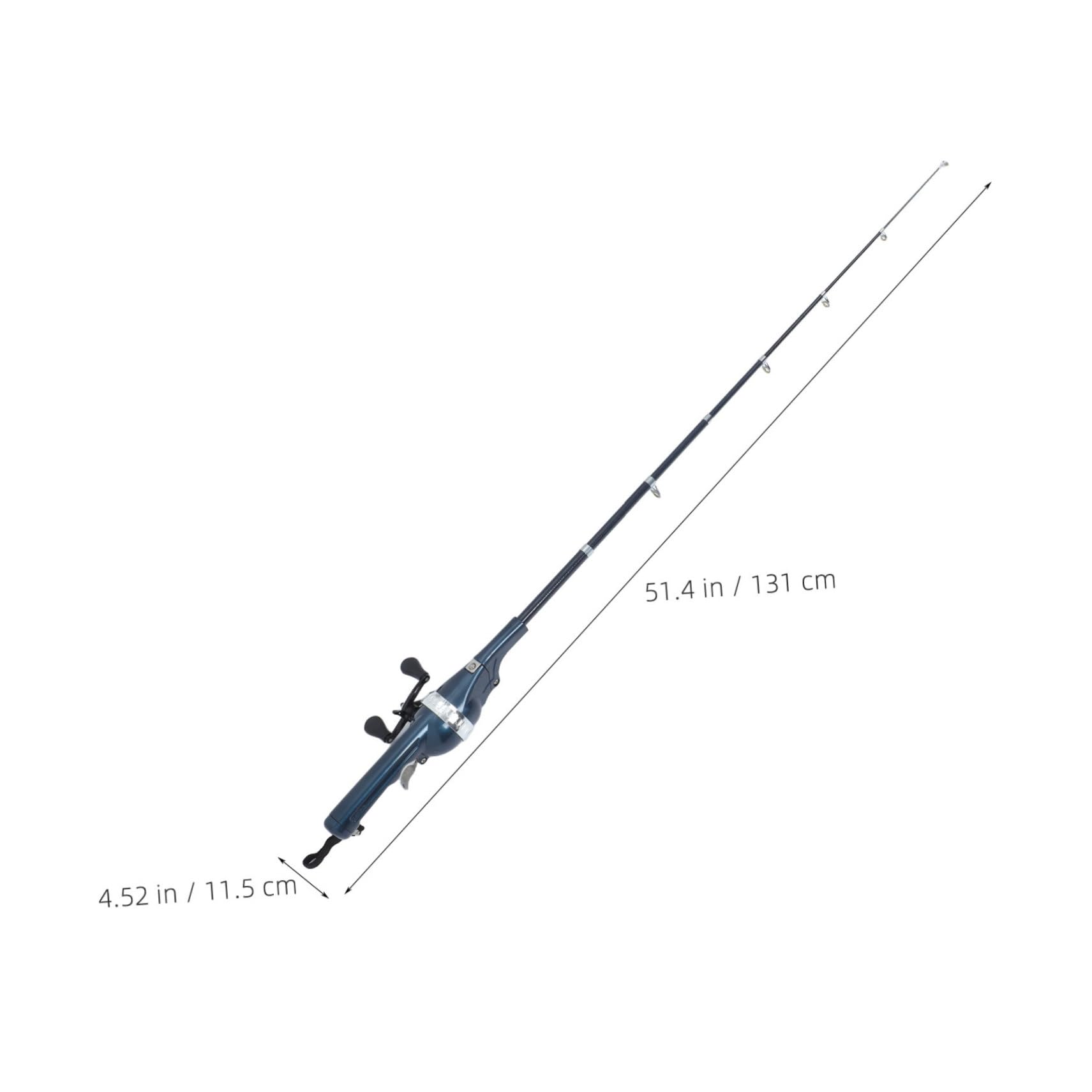 Toddmomy 2 Szt. Portable Collapsible Fishing Rod Combo with Integrated Reel Telescopic Pocket Fishing Gear for Travel Hiking Saltwater And Freshwater Use