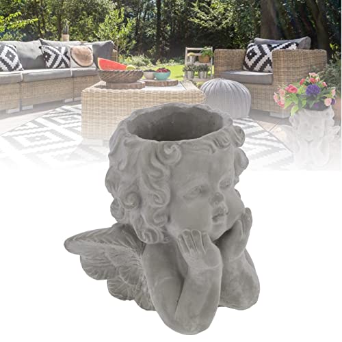 Ange Flower Pot : dites adieu aux décos ternes avec ce pot de fleur ange en ciment