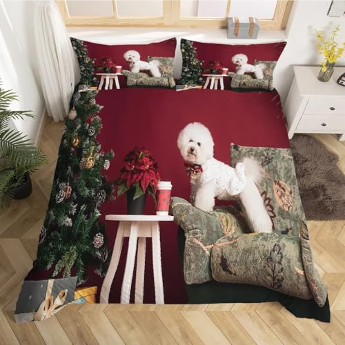 Housse couette microfibre douce lit 2 personnes entretien facile - 3