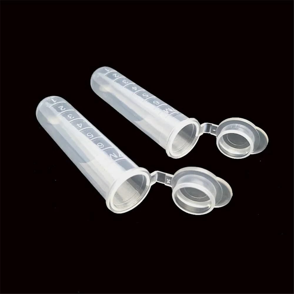 Équipements et fournitures de laboratoire Tubes en plastique avec bouchon for échantillons de laboratoire, 2 ml, 5, 7, 10, 15, 100/200/300/500 pièces