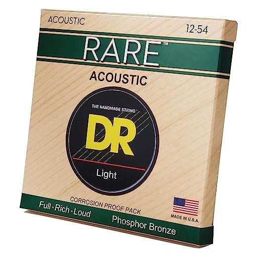 DR Strings Rare - Phosphor Bronze AcousticHex Core 12-54 (RPM-12)