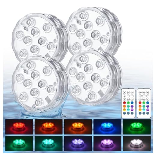 Creatrek Pumpkin Lights with Remote, Jack O Lantern Lights for Pumpkin Decor, Battery Operated Submersible LED Lights for Pond, Bathtub, Hot Tub, Party, 5 Pack