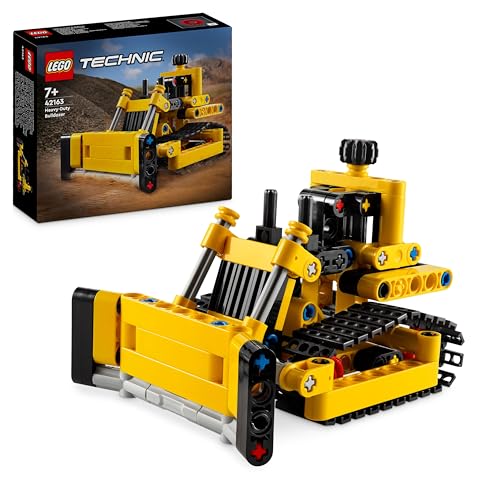 LEGO Technic Bulldozer da Cantiere, Giochi per Bambini, Bambine, Ragazzi e Ragazze da 7 Anni in su, Set con Veicolo...