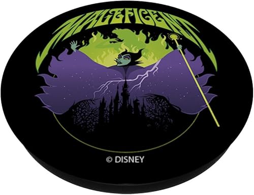 Miniatura 2 de Disney Sleeping Beauty Maleficent Green Flame Portrait PopSockets - Agarre y soporte para teléfonos y tabletas, Negro