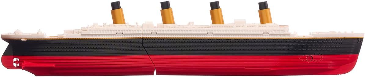 Large 16" Submersible Titanic Model Ship, Perfectly Balanced, Two-Stage Sinking, with Iceberg