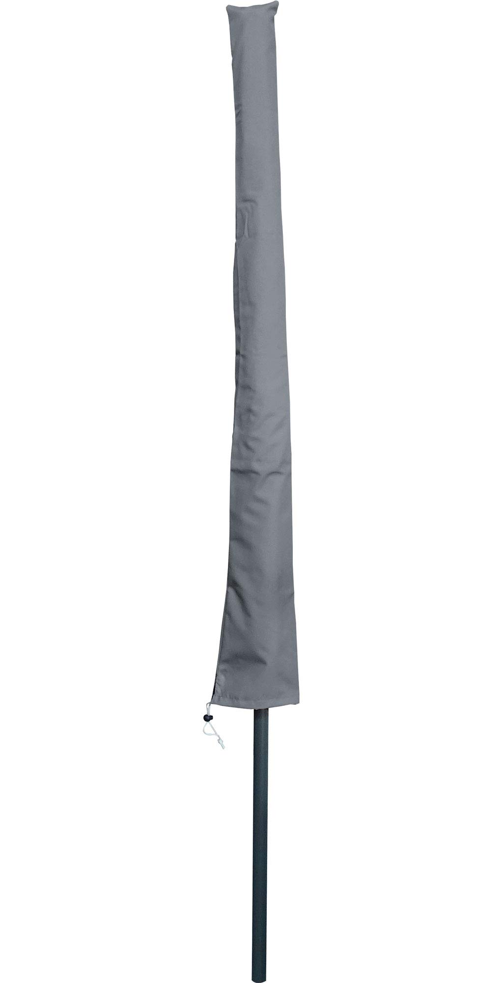 QUICK STAR Parasol balkonowy 200 x 125 cm, prostokątny, składany, kolor taupe, parasol ogrodowy, UV 50, z pokrowcem ochronnym
