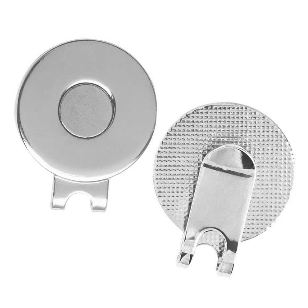 Eshan Clip magnetiche per cappello da golf (6 pezzi, argento), porta palline per guanti da golf, cappelli, borse, cappelli, visiera, cintura