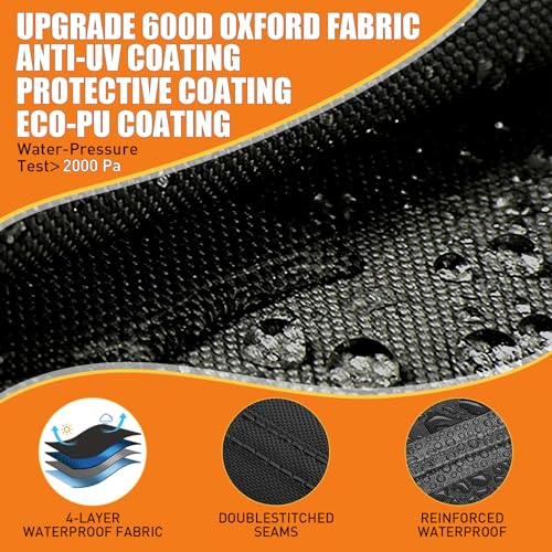 Bâche de bateau 600D Oxford imperméable et résistante de 610 à 670 cm