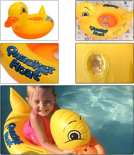 Image of Baby Duck Swimming Ring for Kids Girls & Boys, Multi Color, 1 PIS
