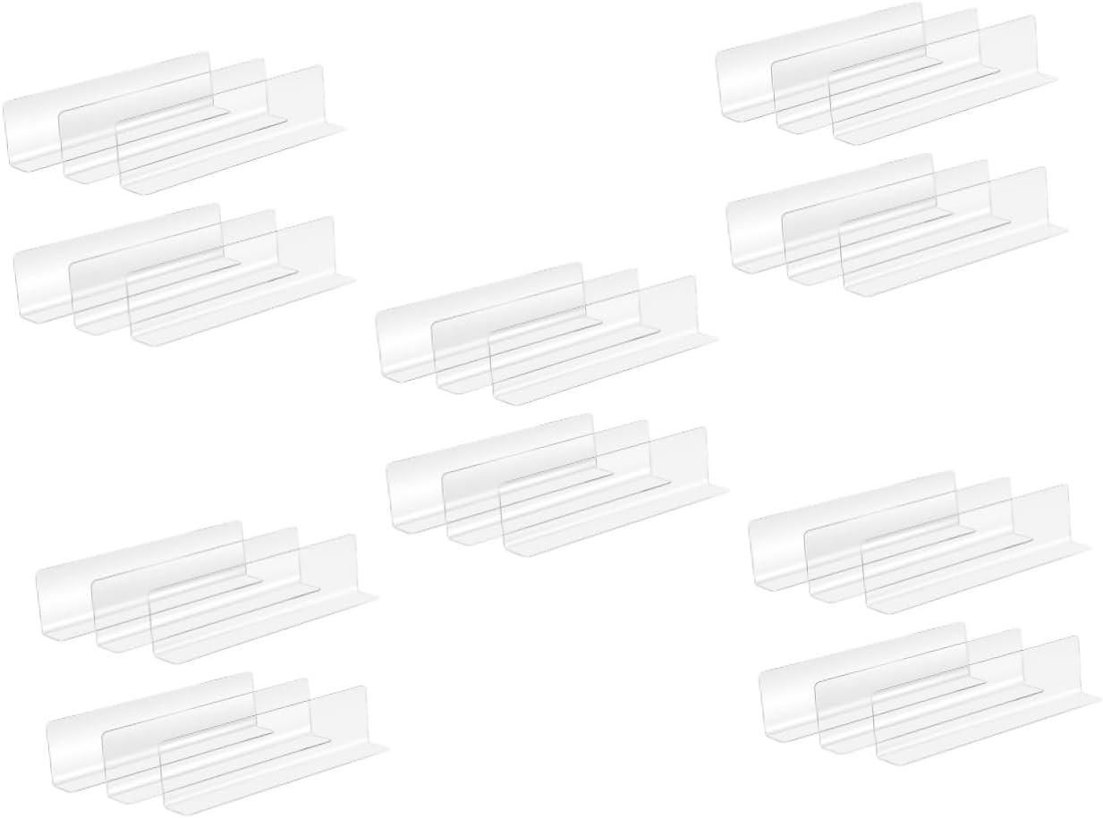 30pcs Shaped Divider Organizers for Shelves Closet and Cabinet Separators Shelf Dividers for Supermarket and Home Storage