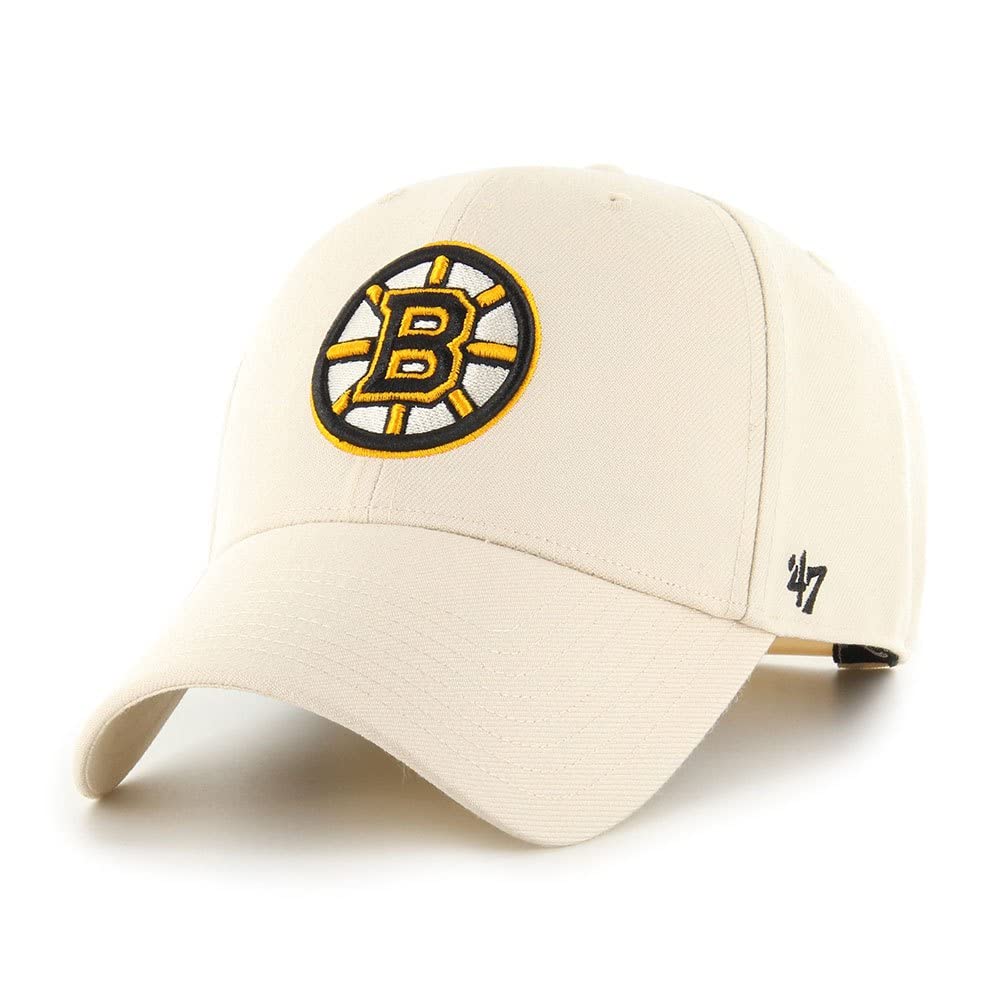 Men's Beige 47 Brand Snapback Cap - Nhl Boston Bruins Natural