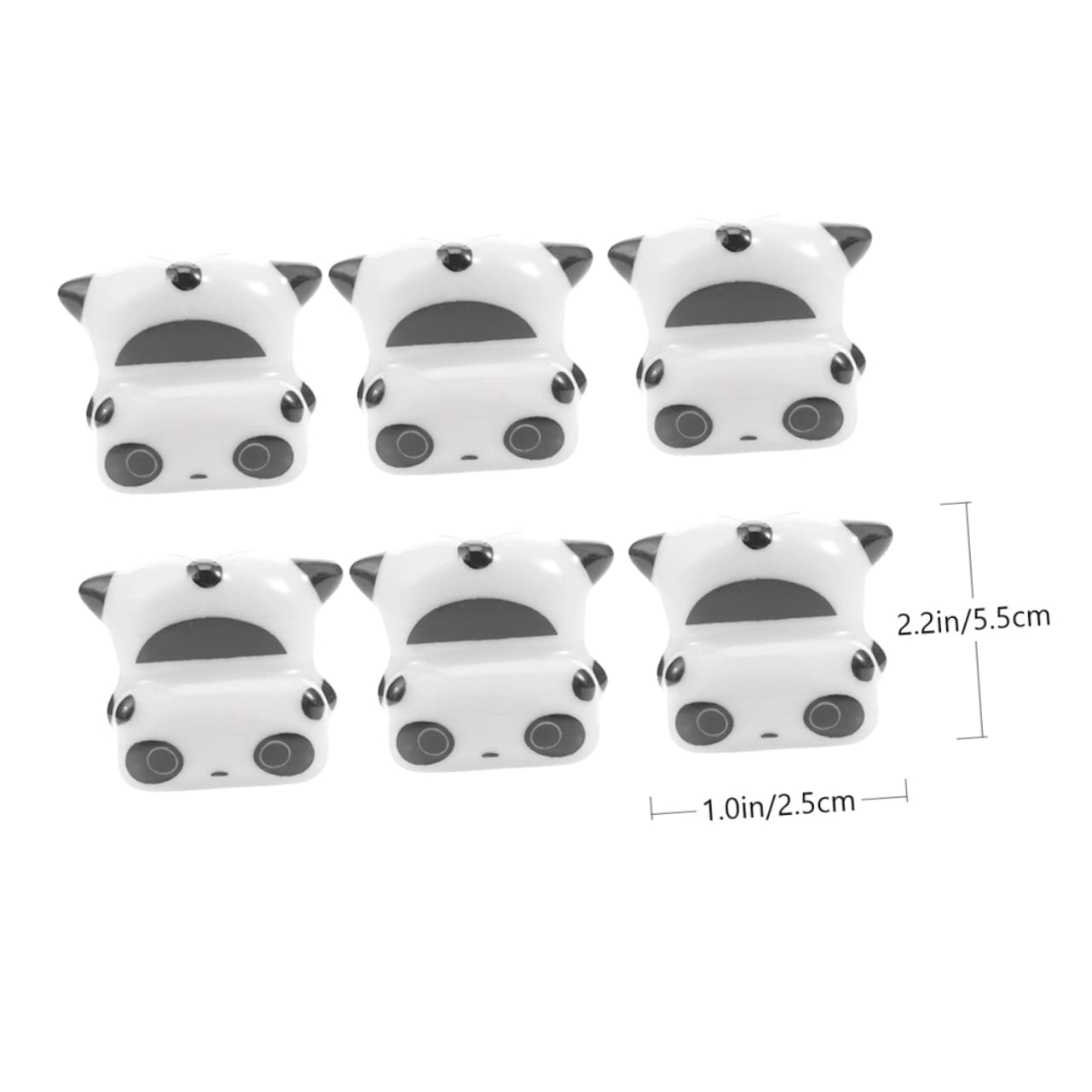 CIYODO 6Pcs Panda Design Ceramic Chopsticks Rest Cute and Chopstick Holders Adorable Tableware for Home Dining Easy to Clean and Store Unique present for Panda Lovers
