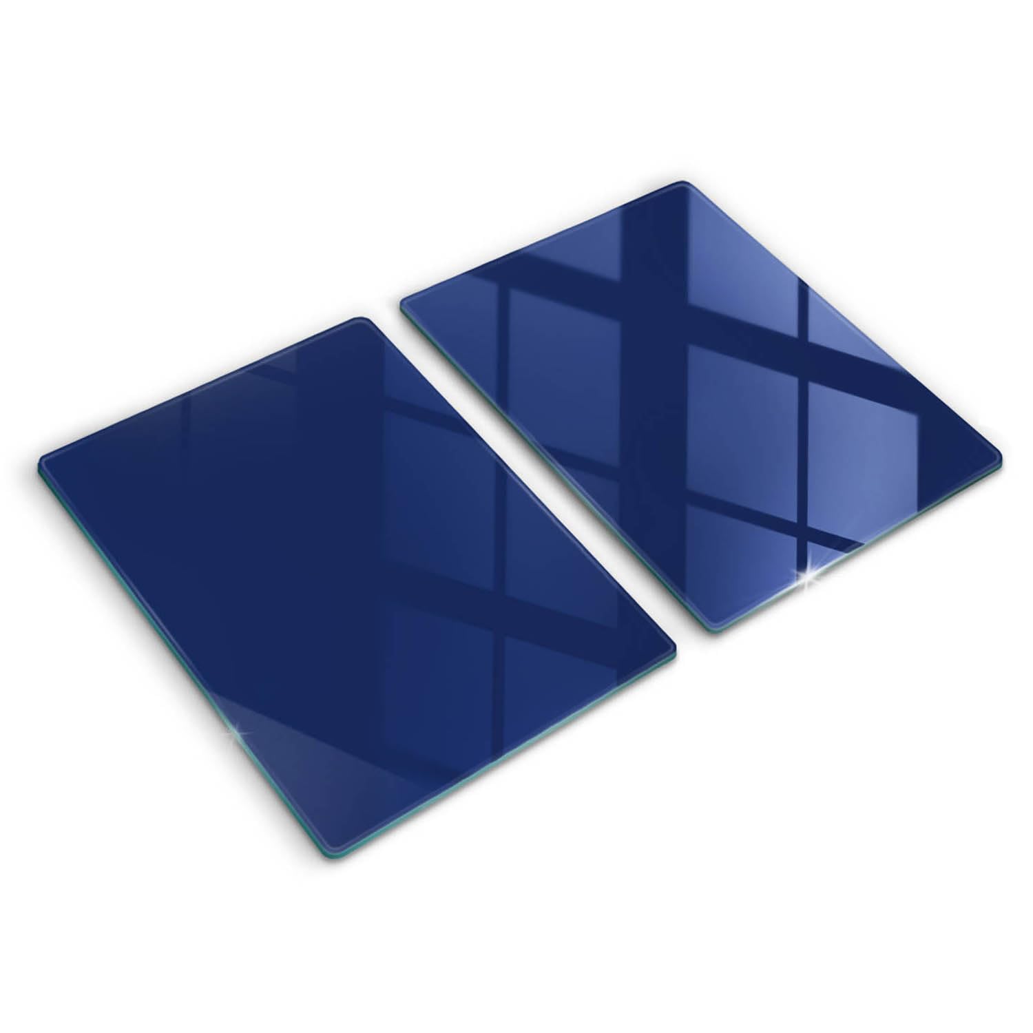 Plaque protection induction en verre bleu contre rayures et manque d'espace