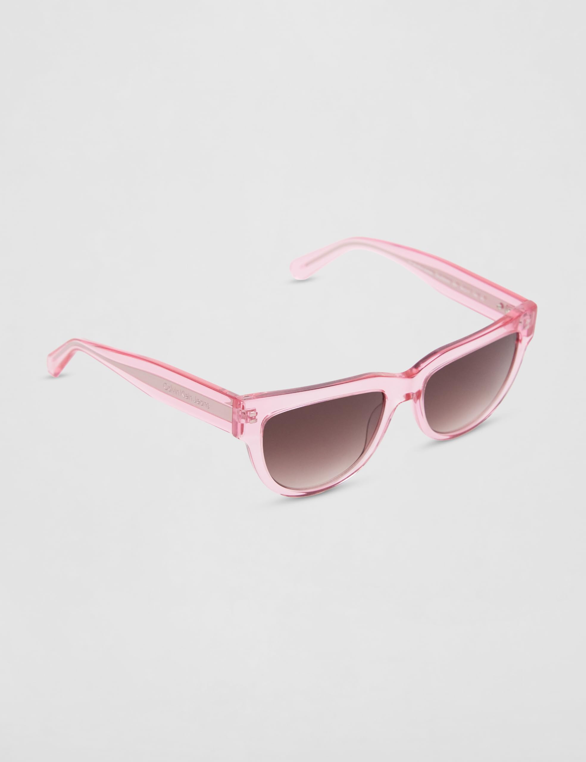 Calvin Klein Jeans Women's Sunglasses CKJ25600S - Pink To Khaki with Gradient Brown Lens