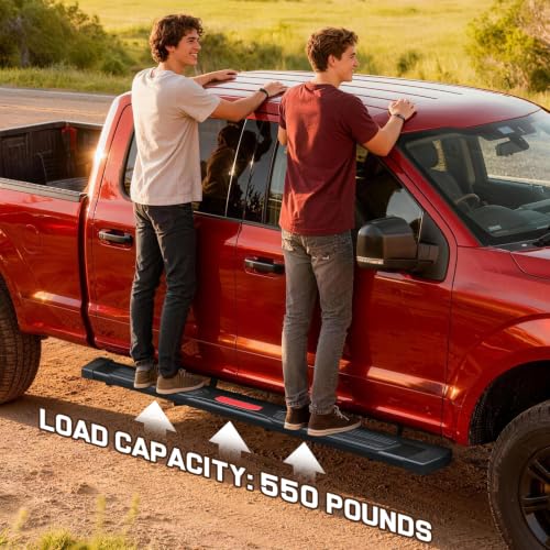 Image of COMNOVA 6 inch Running Boards Side Steps for 2002-2008 Dodge Ram 1500 Quad Cab