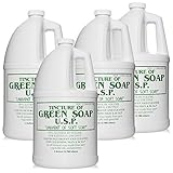 COSCO Tincture of Green Soap U.S.P. Medical Tattoo Cleanser -Four 1 Gallon Jugs