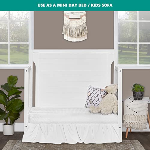 Dream On Me Bellport 4 In 1 Convertible Mini/Portable Crib In White, Non-Toxic Finish, Made Of Sustainable New Zealand Pinewood, With 3 Mattress Height Settings #TOP6