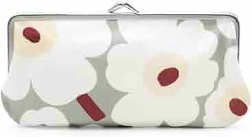 Amazon | マリメッコ ミニウニッコ ガマ口ポーチ （ダークレッド