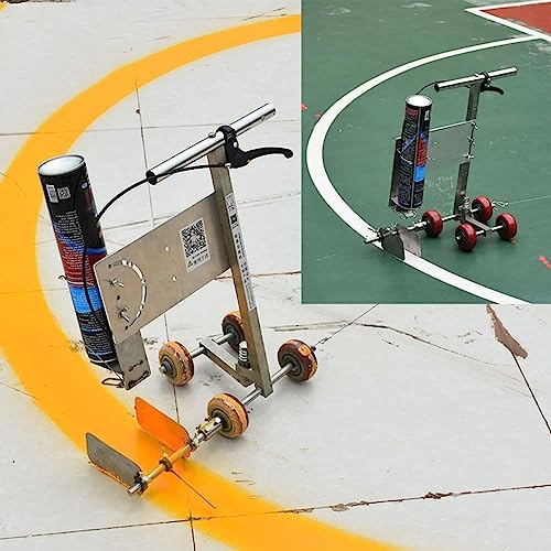 Machine de marquage de ligne à largeur réglable de 3 à 15 cm pour tracés précis