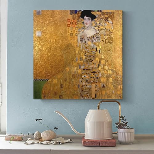 Portrait d'Adele Bloch Bauer I Klimt impression sur toile 71x71cm - 2