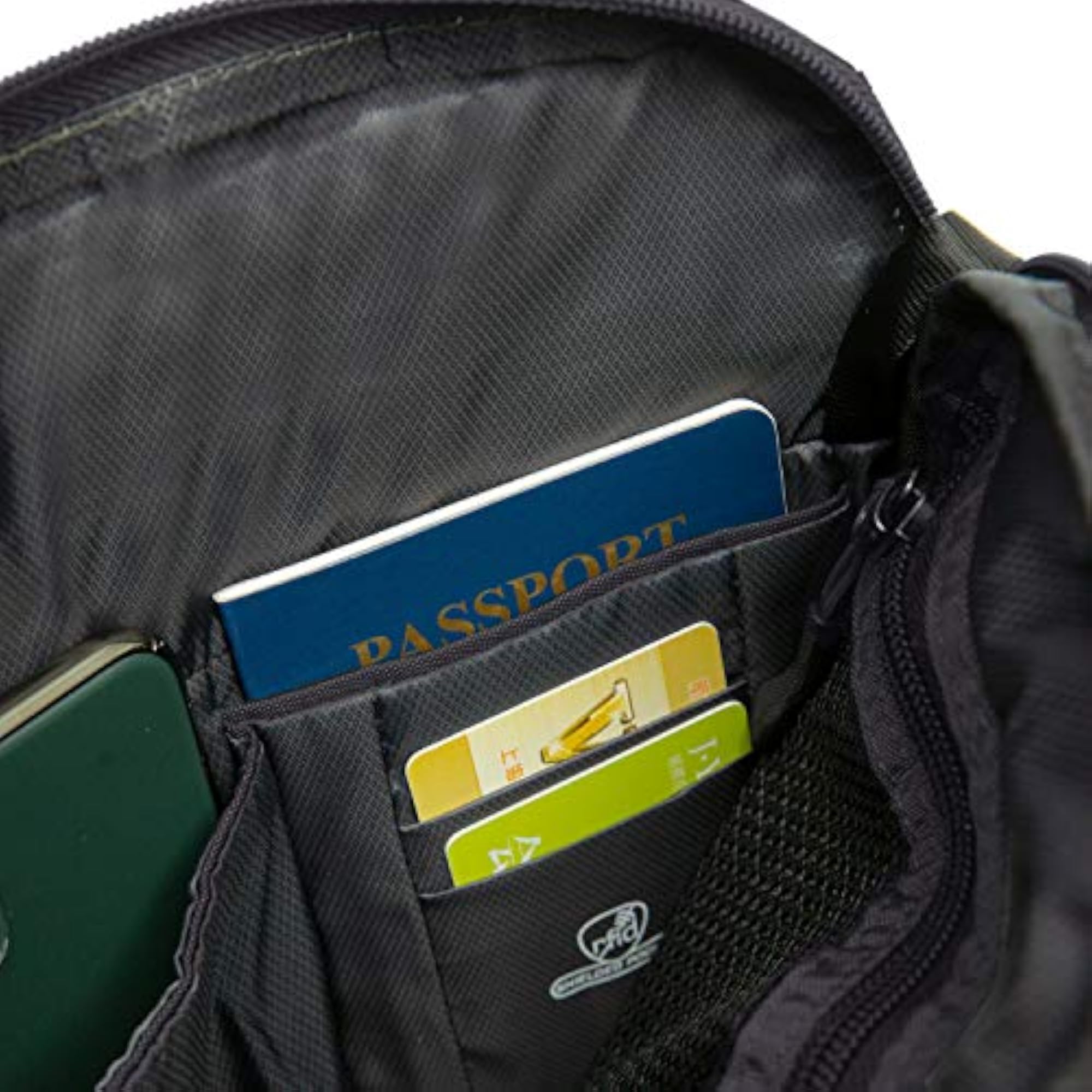 Anti-Theft Active Small Crossbody Bag, Black