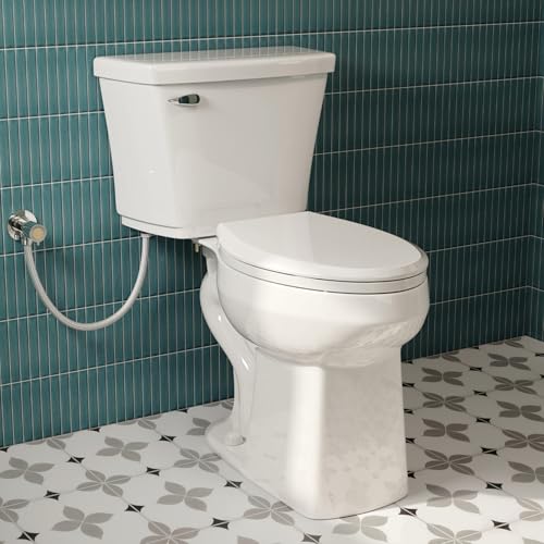 Pressure Assisted Toilet with 18.8' Comfort Tall Height, Los Flexi Two Piece Toilet With Powerful Flush, ADA & Elongated Bowl, 1.0 GPF Water Saving Siphon Flush, 12' Rough-In & Easy Installation