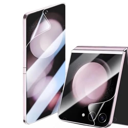 Silsewip Z Flip 6 Hydrogel Screen Protector for Samsung Galaxy Z Flip6 5G, 2pcs High Sensitivity Flexible TPU Protective Flim (Non-tempered glass) (Non-breakable)