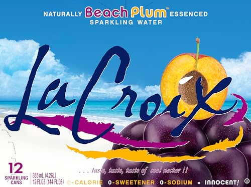 Image of La Croix Sparkling Water, Beach Plum, 12 Fl Oz (pack of 12)