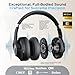TREBLAB Z2 Active Noise Cancelling Workout Headphones - Signature-HD Sound, Deep Bass, 35H Battery, Comfortable, Foldable Over Ear Bluetooth Headphones Wireless. for Gym, Sport, Travel. Mic for Calls