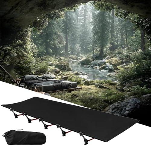 Lit de camping pliable peu encombrant offrant un soutien léger unique