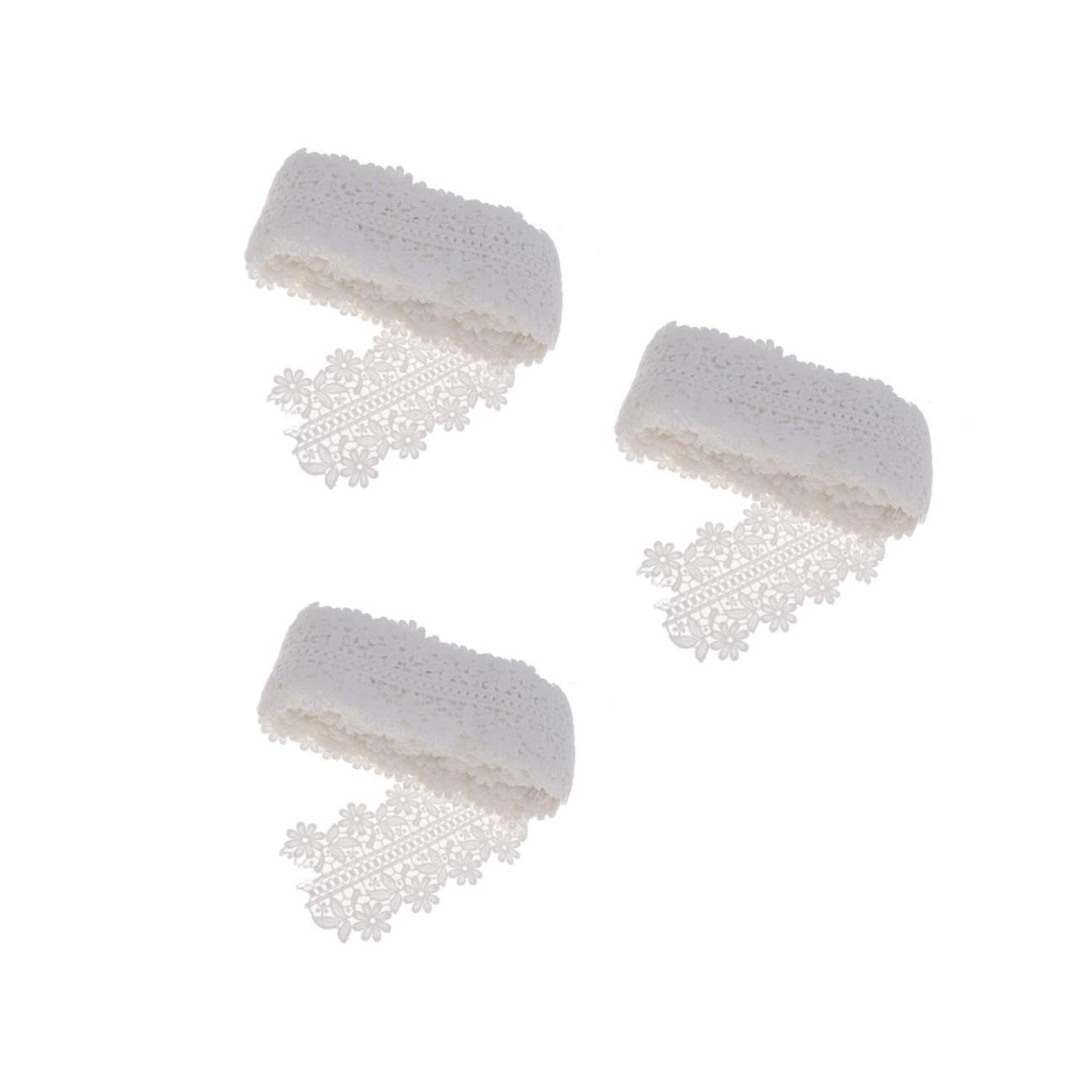 Dentelle en fibre de lait blanche de haute qualité brodée pour robe de mariée et couture créative